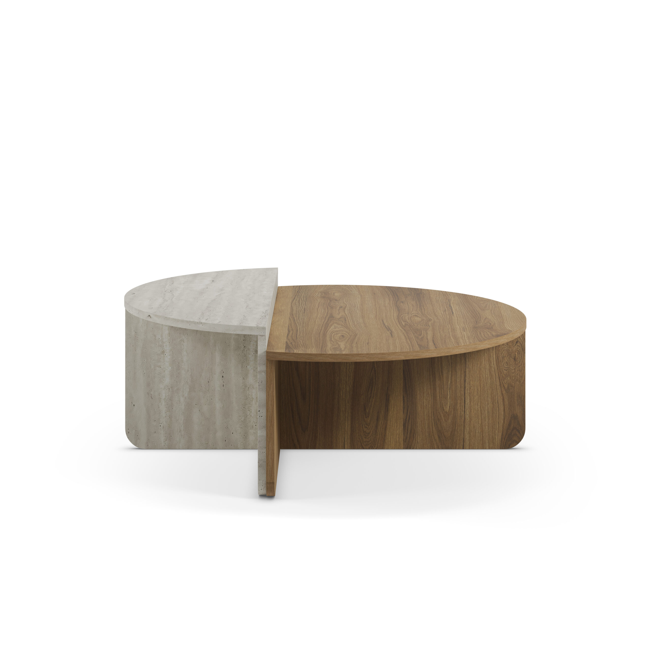 MESA CENTRO ALIX ROBLE-UD/TRAVERTINE - Imagen 6