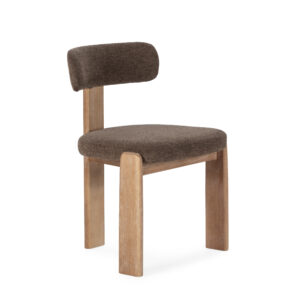 SILLA NADIA MARRÓN/ROBLE LAVADO 2P/CAJA