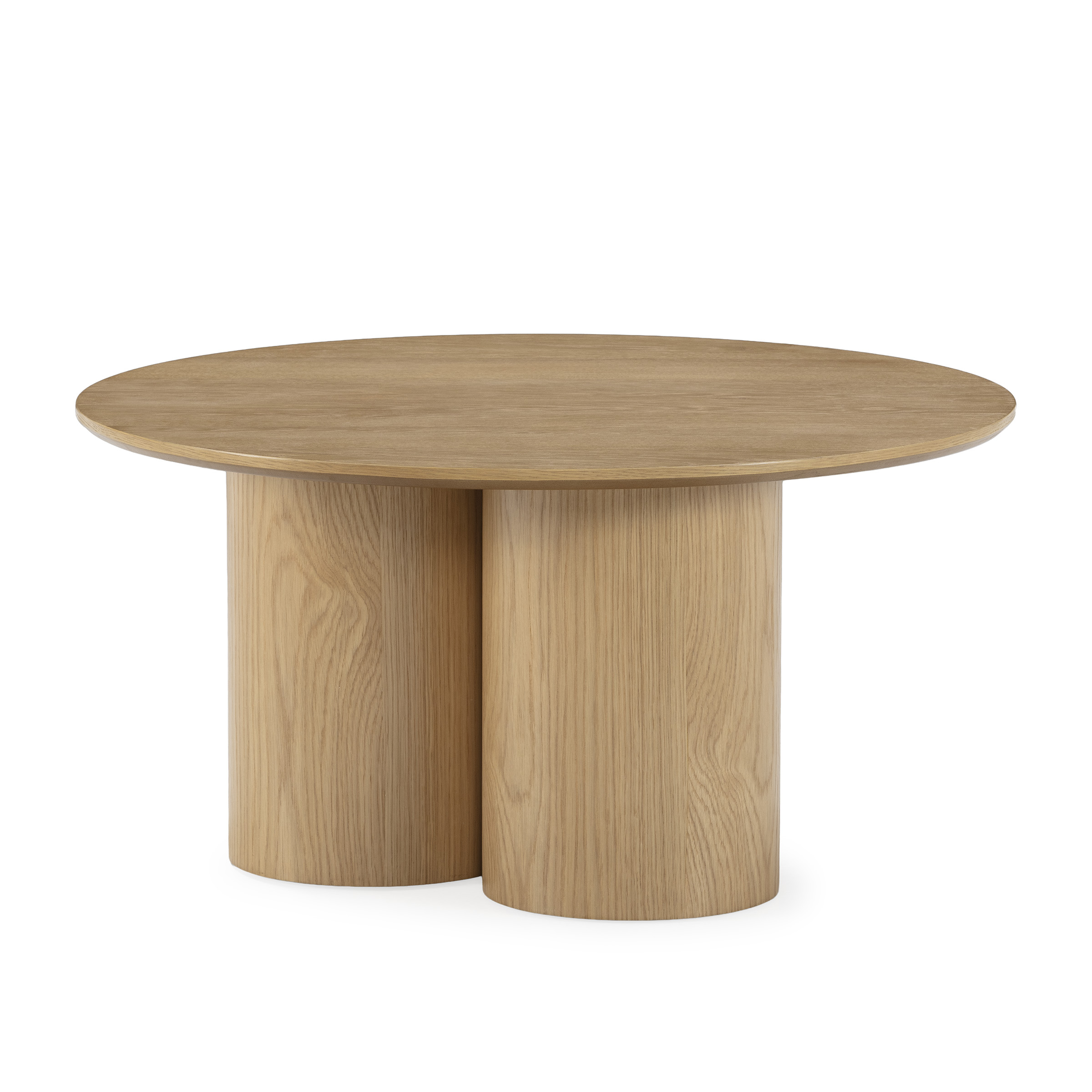 MESA CENTRO REDONDA LUA 80CM ROBLE - Imagen 6