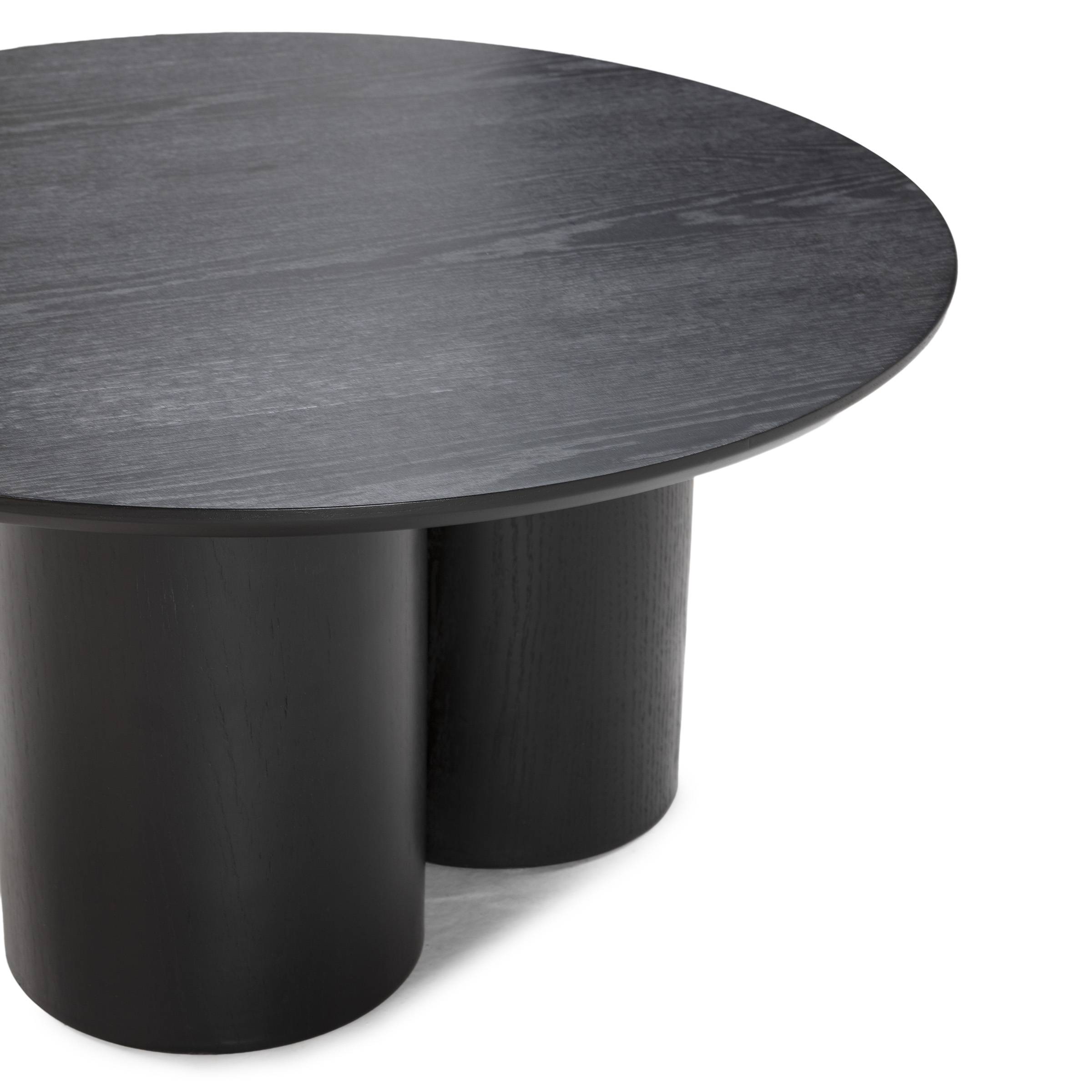 MESA CENTRO REDONDA LUA 80CM NEGRO - Imagen 2