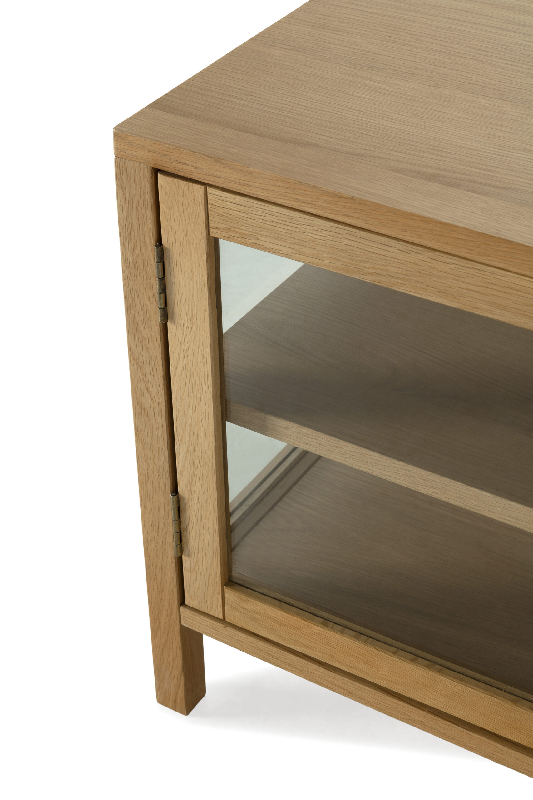 MUEBLE TV CECI 4P 160CM ROBLE PUERTA CRISTAL - Imagen 3