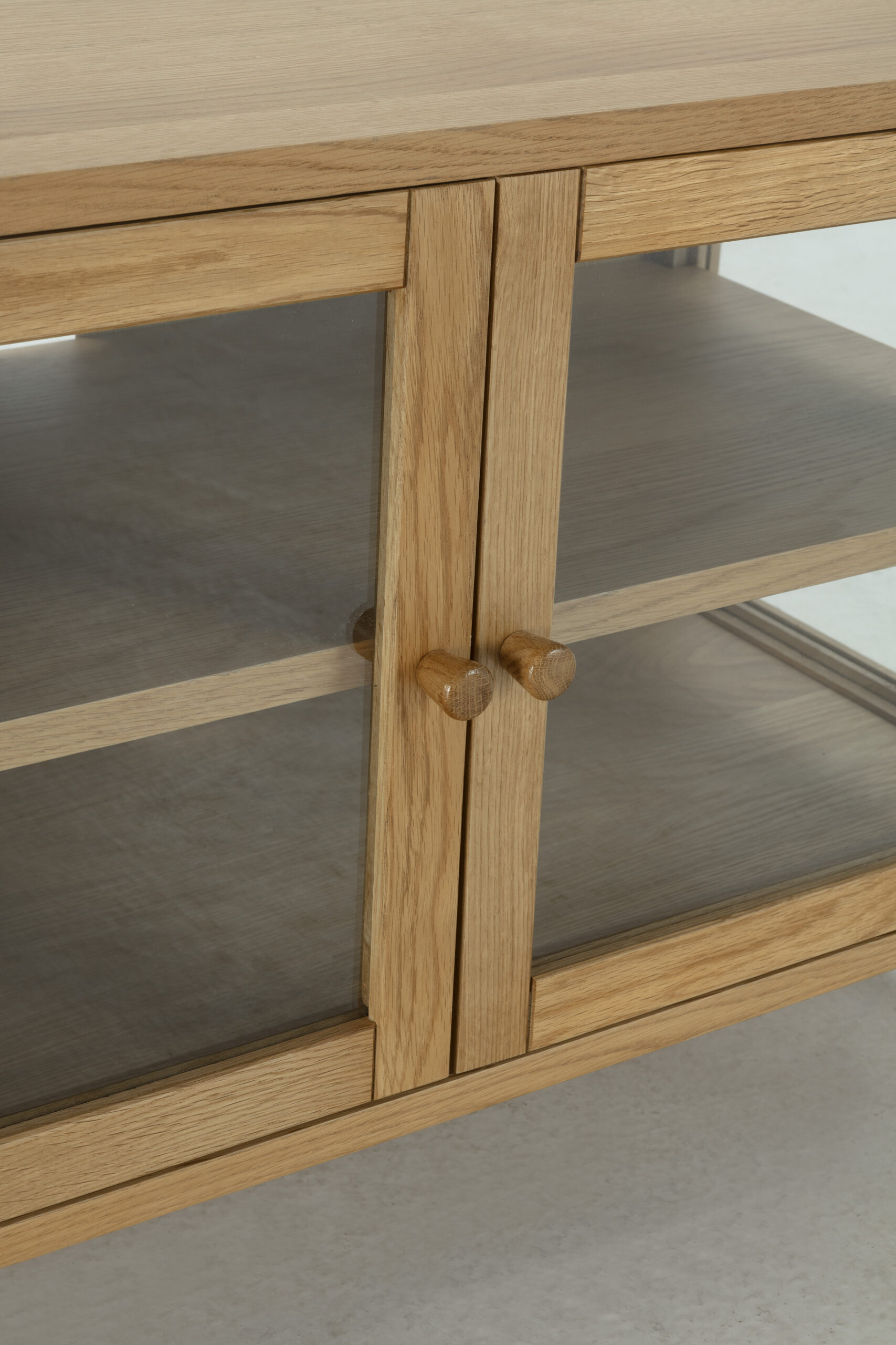 MUEBLE TV CECI 4P 160CM ROBLE PUERTA CRISTAL - Imagen 5