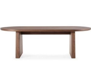 MESA OVAL BLAIR 220CM NOGAL