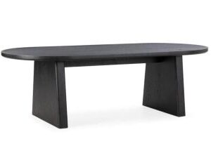 MESA OVAL BLAIR 220CM NEGRO
