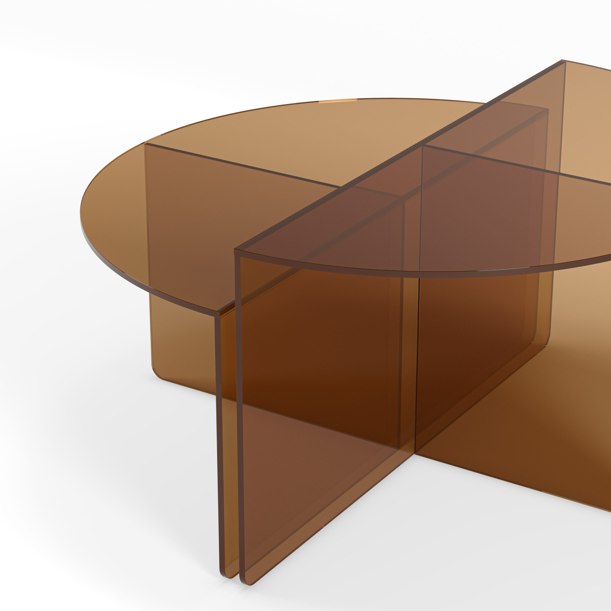 SET 2 MESAS CENTRO VELTA MARRON - Imagen 4