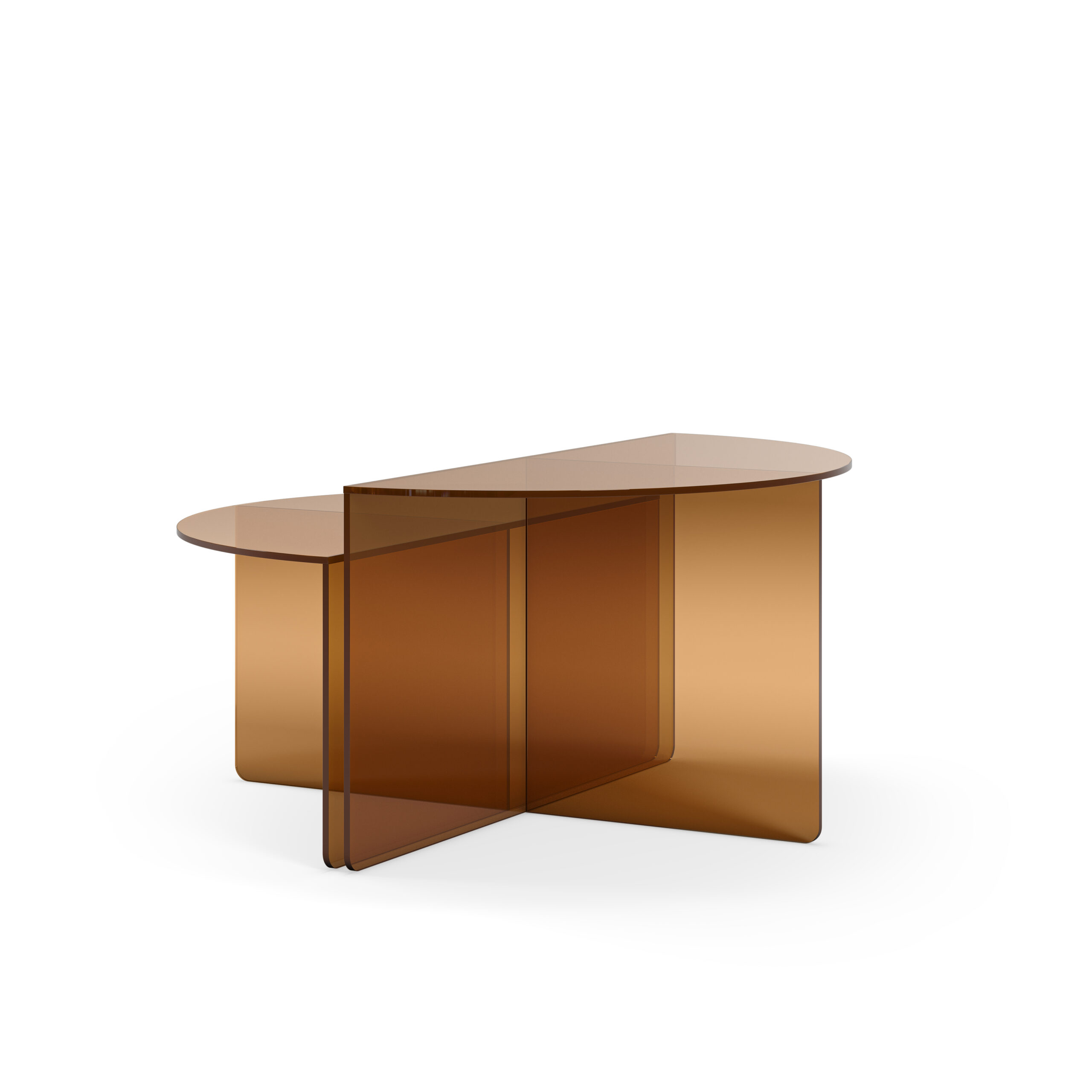 SET 2 MESAS CENTRO VELTA MARRON - Imagen 5