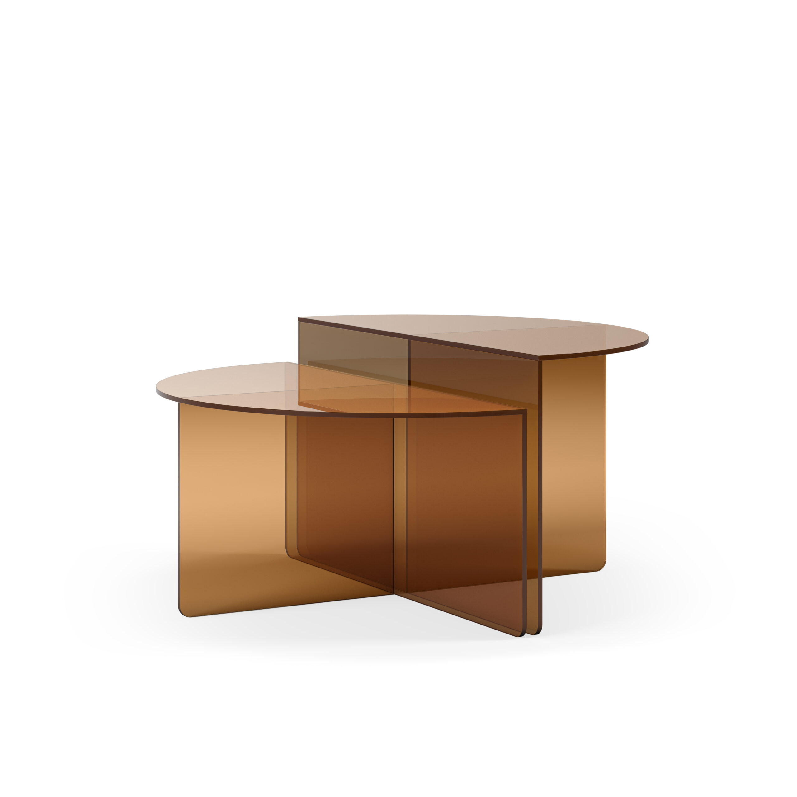 SET 2 MESAS CENTRO VELTA MARRON - Imagen 7