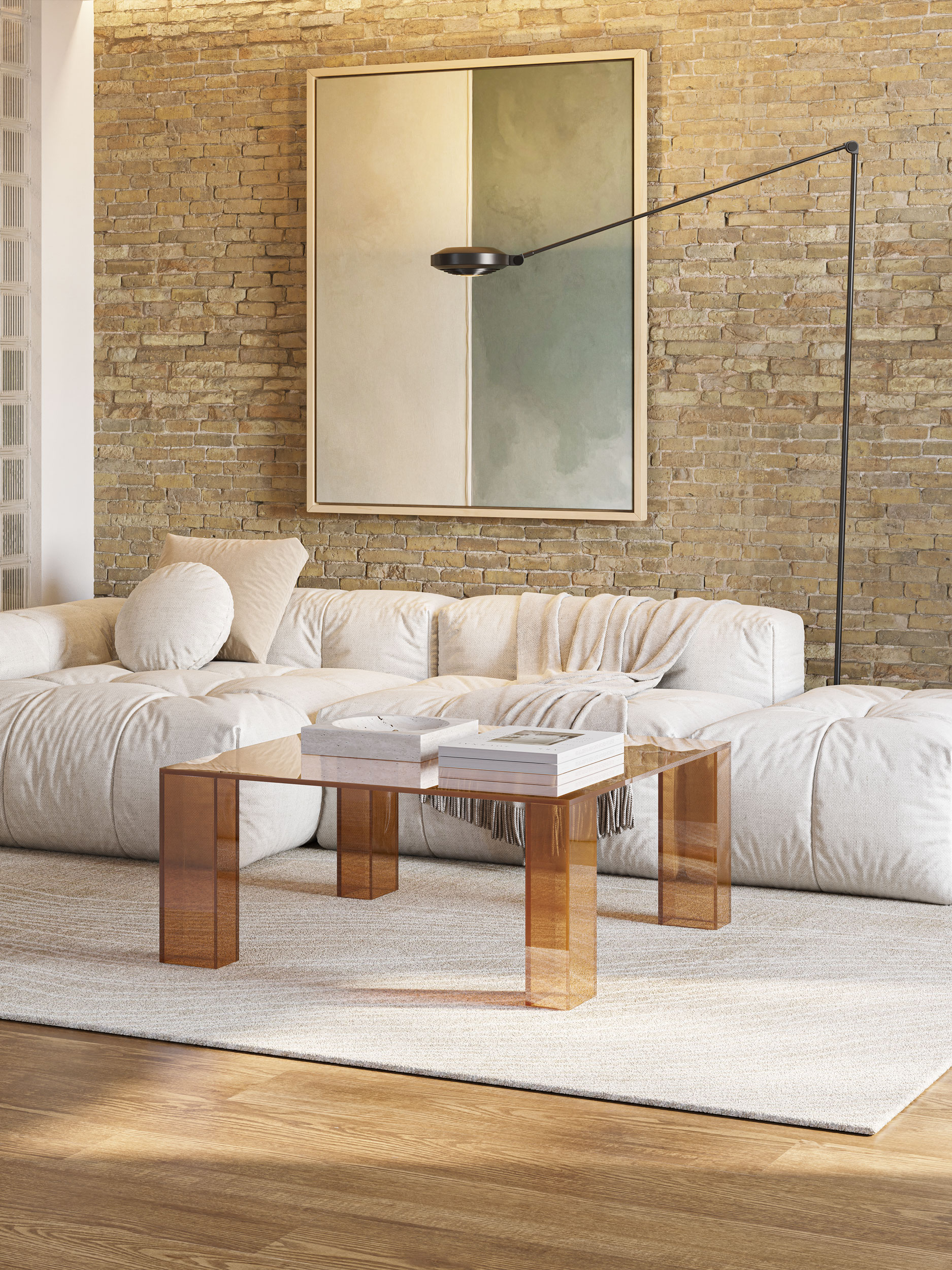 MESA CENTRO CUAD. VERENA MARRON - Imagen 2