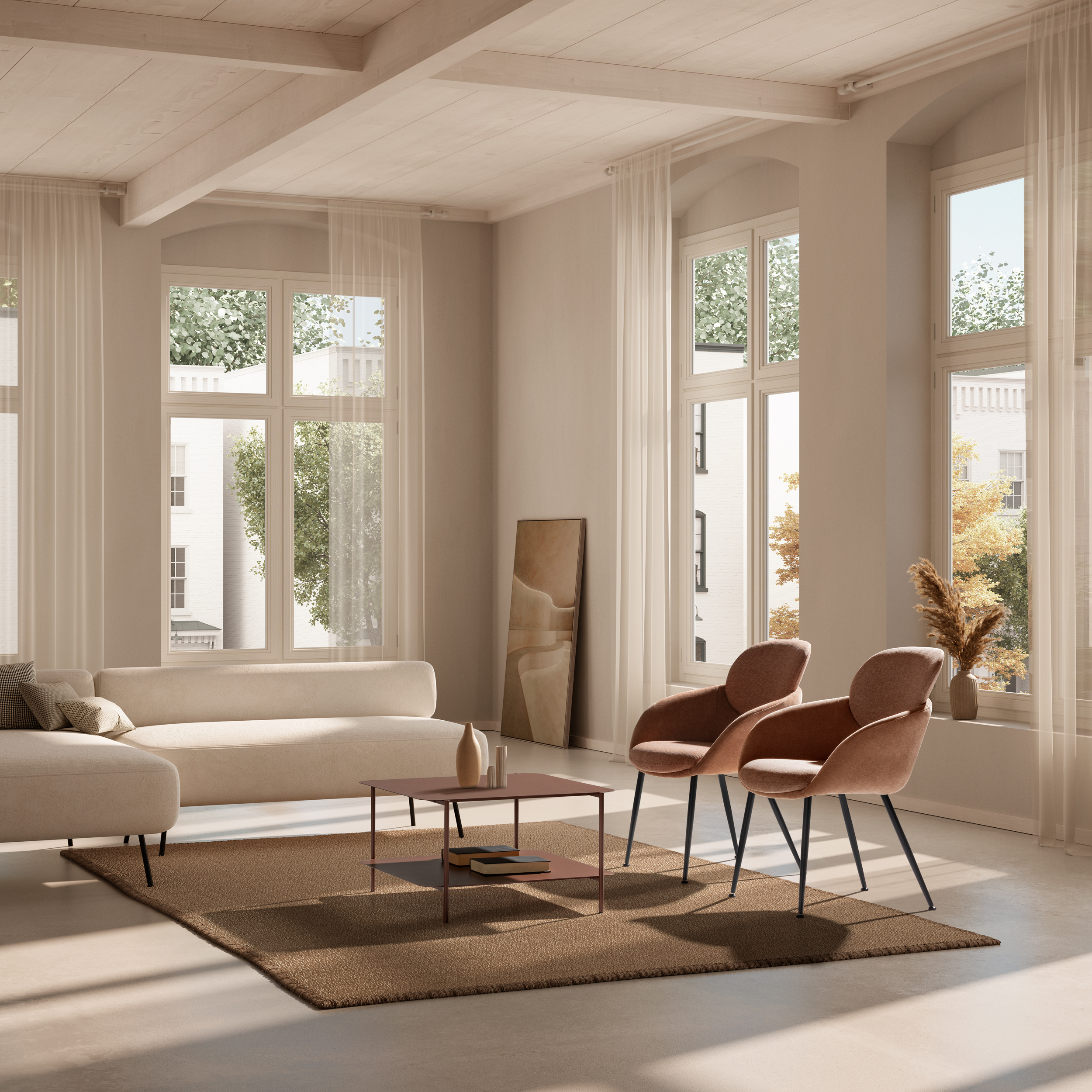 MESA CENTRO BEATRIX TERRACOTA - Imagen 2