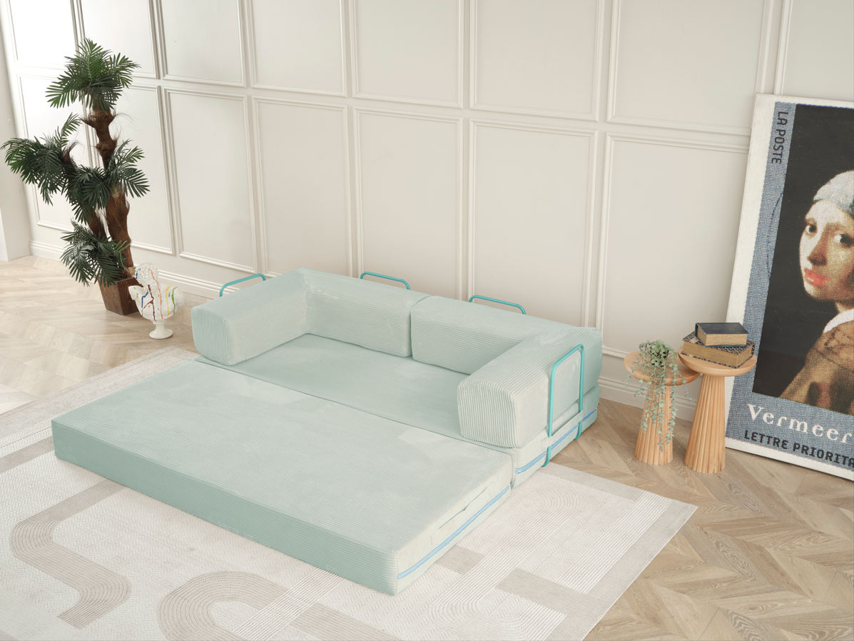 SOFA CAMA AGNES 90X200 AGUAMARINA - Imagen 4