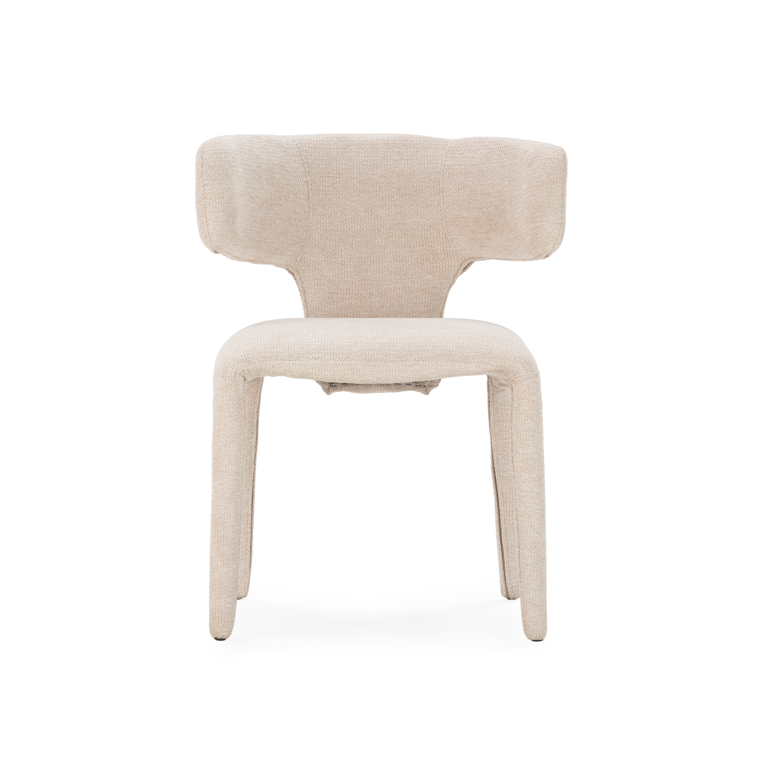 SILLA MACA BEIGE PATA TAPIZADA 2P/CAJA - Imagen 5