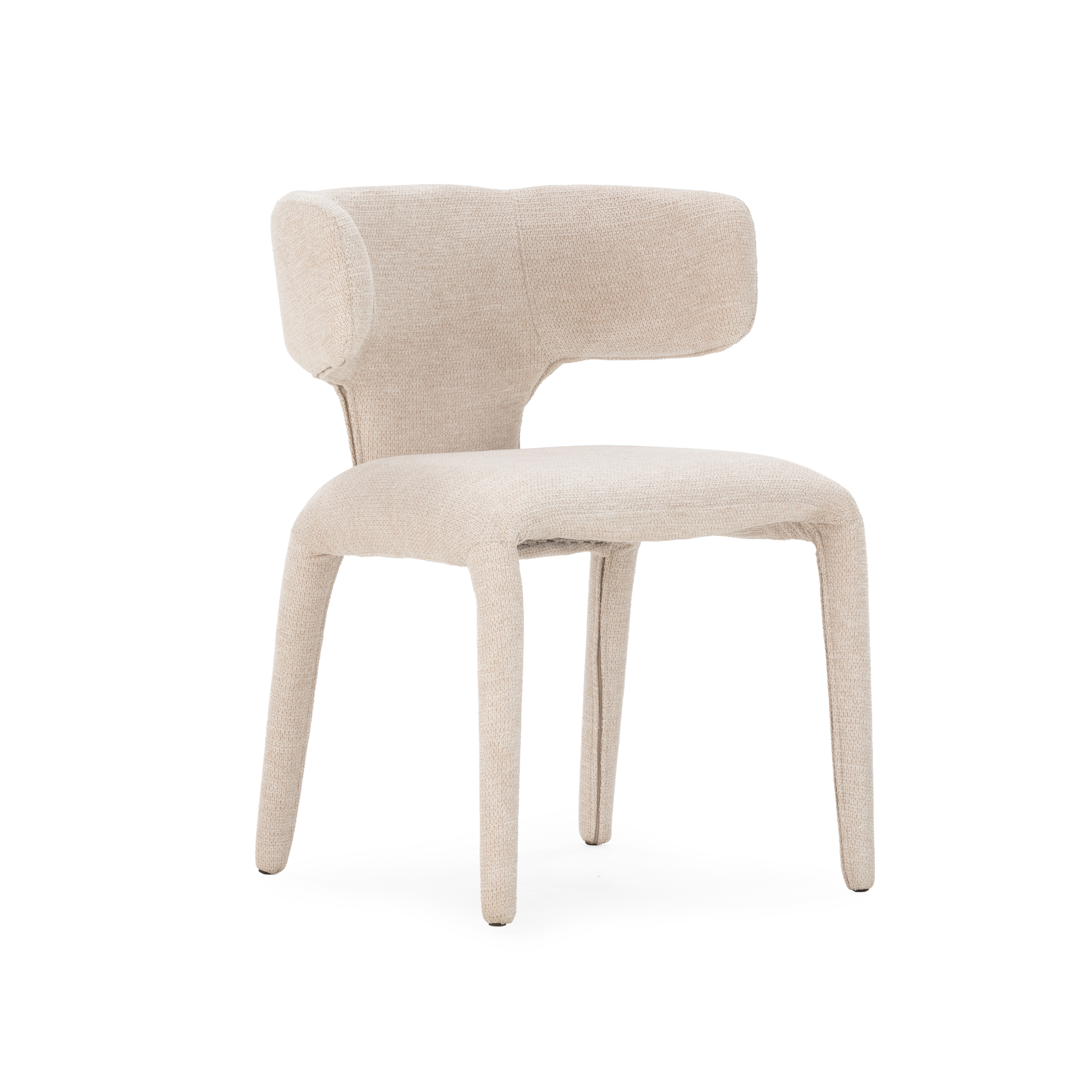 SILLA MACA BEIGE PATA TAPIZADA 2P/CAJA - Imagen 7