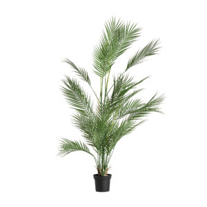 Planta Helecho de estilo colonial fabricado en poliéster en color verde combinado con plástico y acero. Producto plegable.