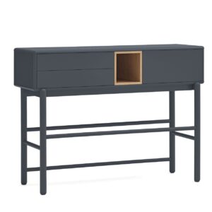 Mesa consola rectangular de MDF con cajones
