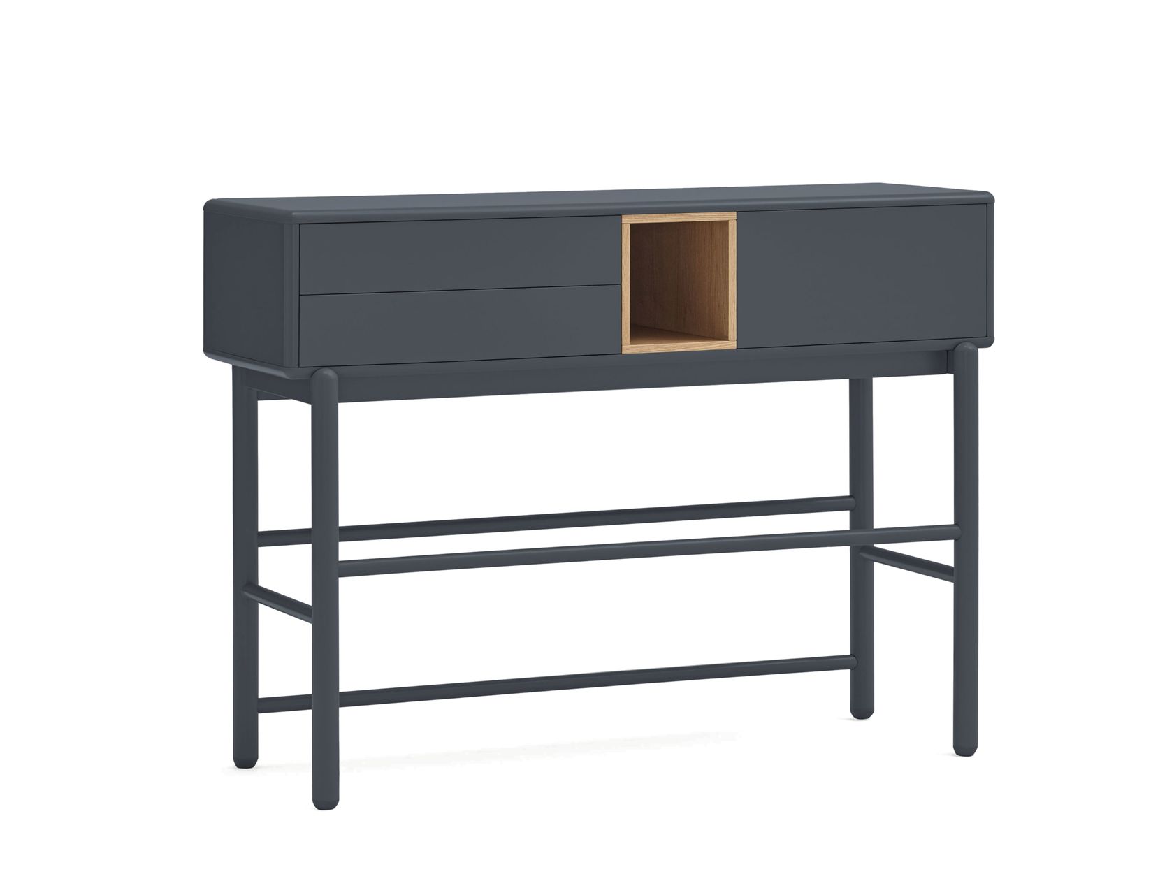 Mesa consola rectangular de MDF con cajones
