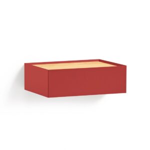 Mesita de noche suspendida de MDF con cajones