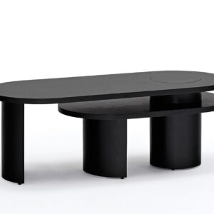 Mesita giratoria de madera