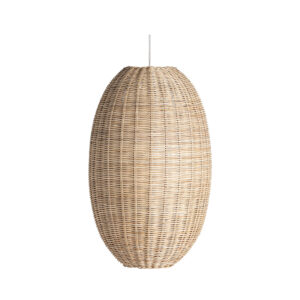 Lámpara de colgar tekax de estilo boho fabricado en ratán en color marrón. Compatible con: 3333433335.