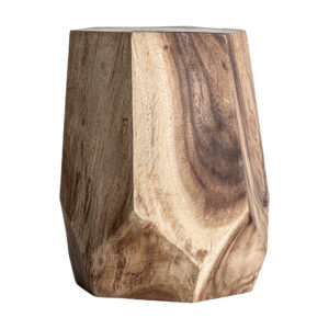 Mesa auxiliar rimini de estilo étnico fabricado en madera suar en color marrón.