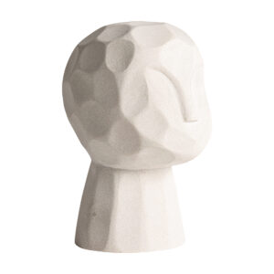 Busto joel de estilo contemporáneo fabricado en mármol en color gris.