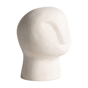 Busto joel de estilo contemporáneo fabricado en mármol en color gris.