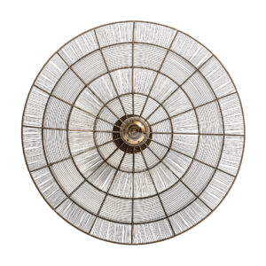 Aplique de estilo art deco fabricado en hierro en color bronce.