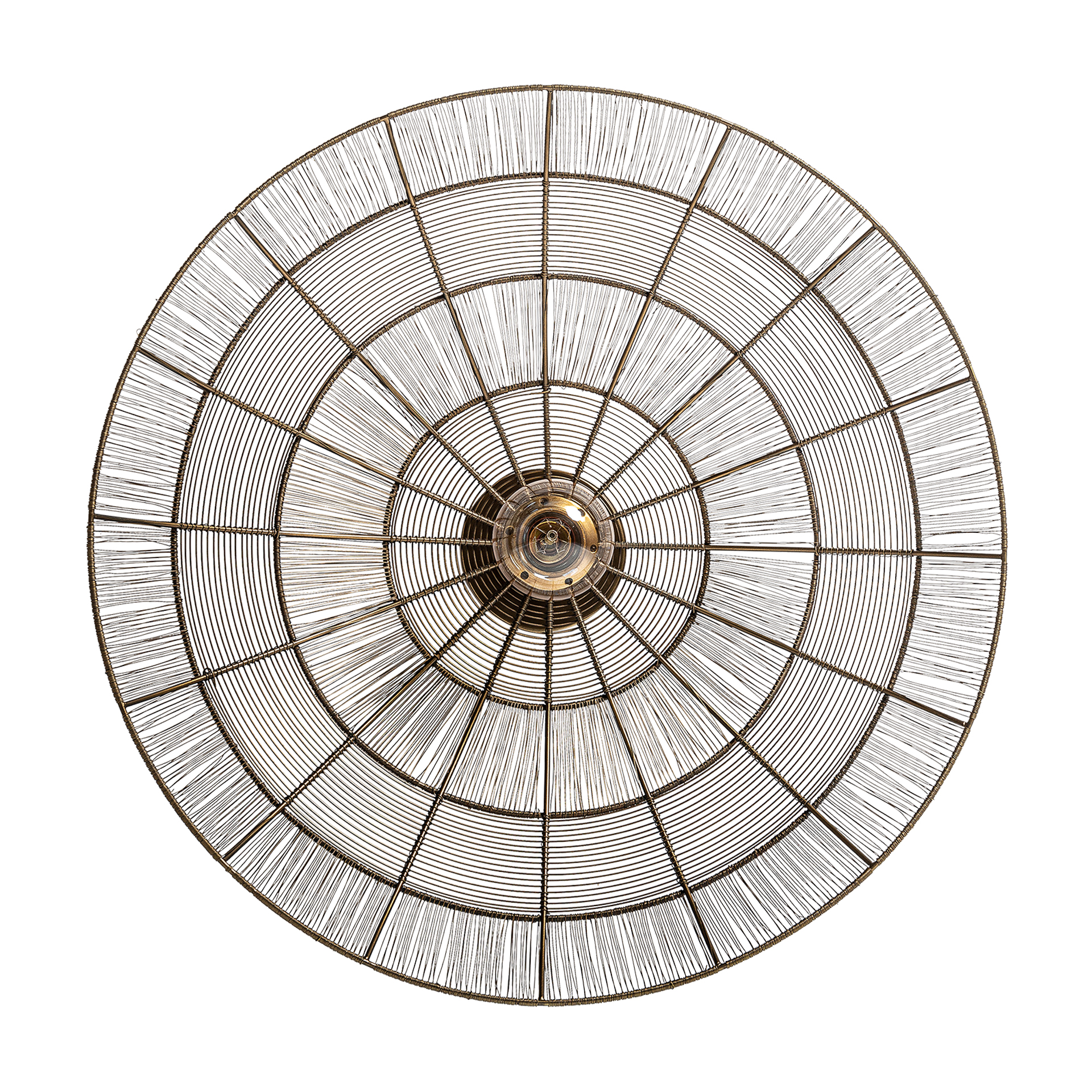 Aplique de estilo art deco fabricado en hierro en color bronce.