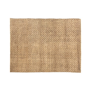 Panel decorativo de estilo boho fabricado en fibra natural en color marrón.