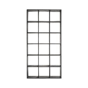 Estanteria bayereut de estilo art deco fabricado en madera de mango en color negro.