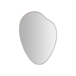 Espejo Glashe de estilo art deco fabricado en hierro en color bronce combinado con madera dm y espejo.