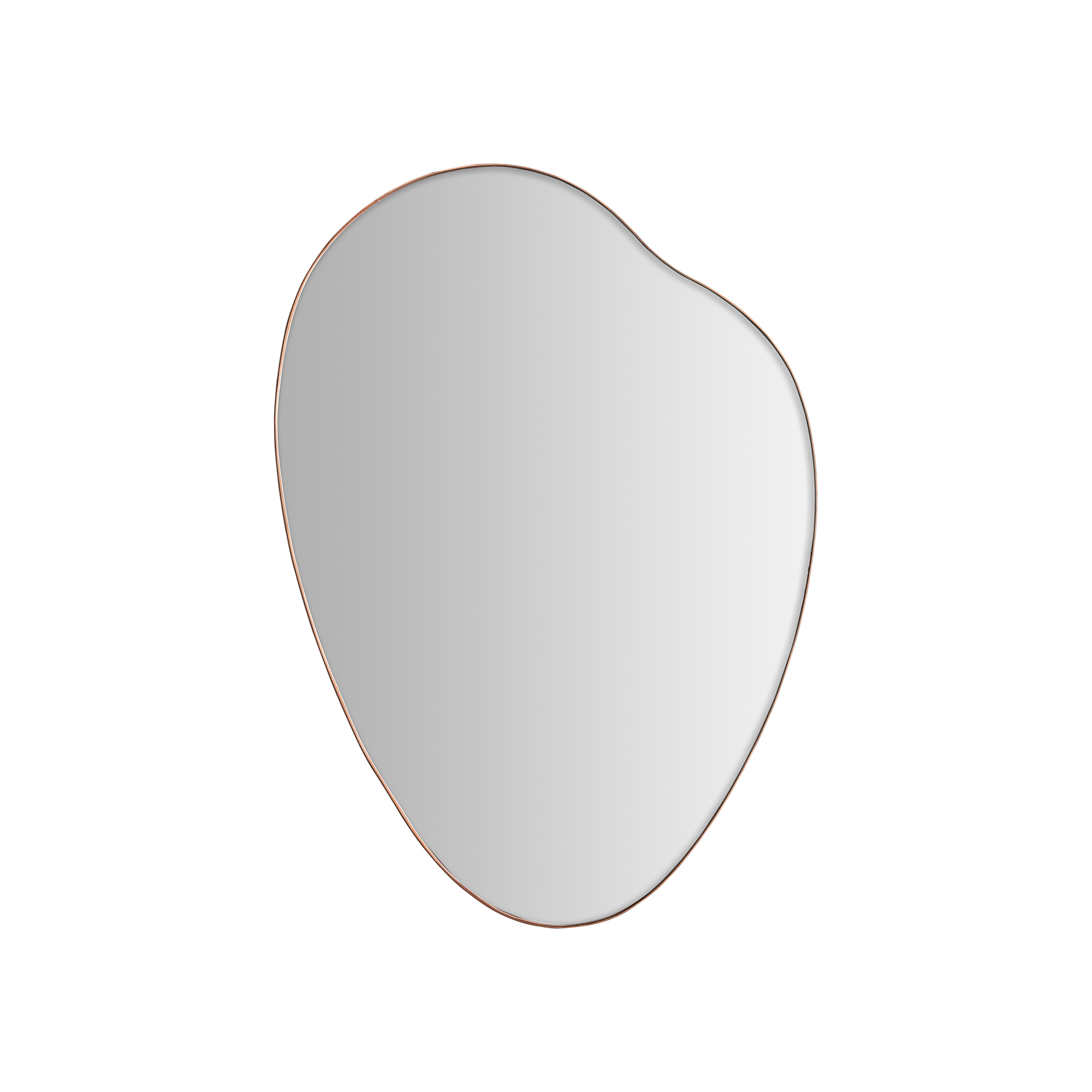 Espejo Glashe de estilo art deco fabricado en hierro en color bronce combinado con madera dm y espejo.