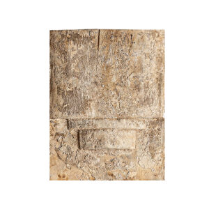 Panel decorativo Peylon de estilo étnico fabricado en madera suar en color beige con acabado envejecido. Compatible con: 35991 35990 35993.