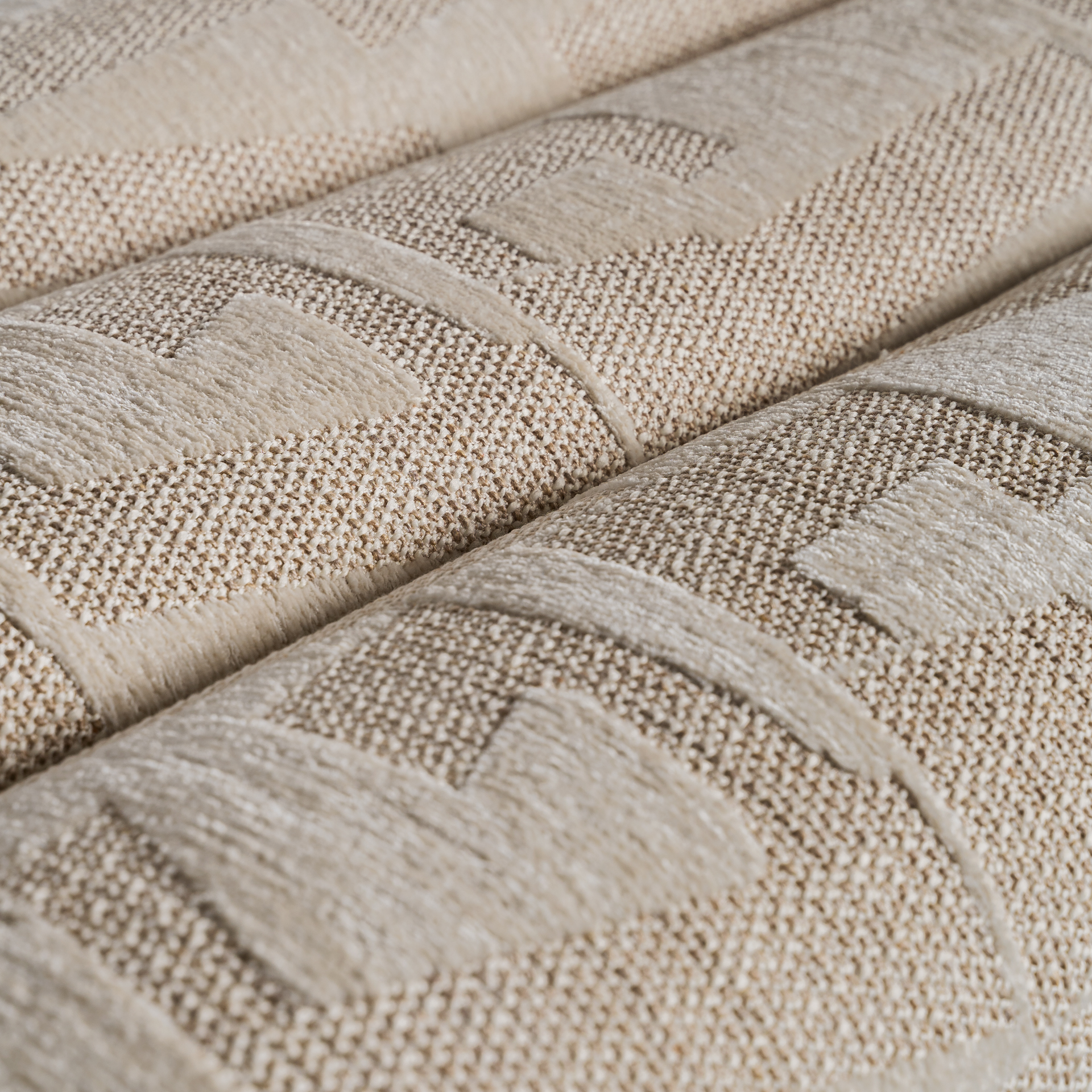 Pie de cama contemporáneo poliéster beige Pepita Lesna - Imagen 3