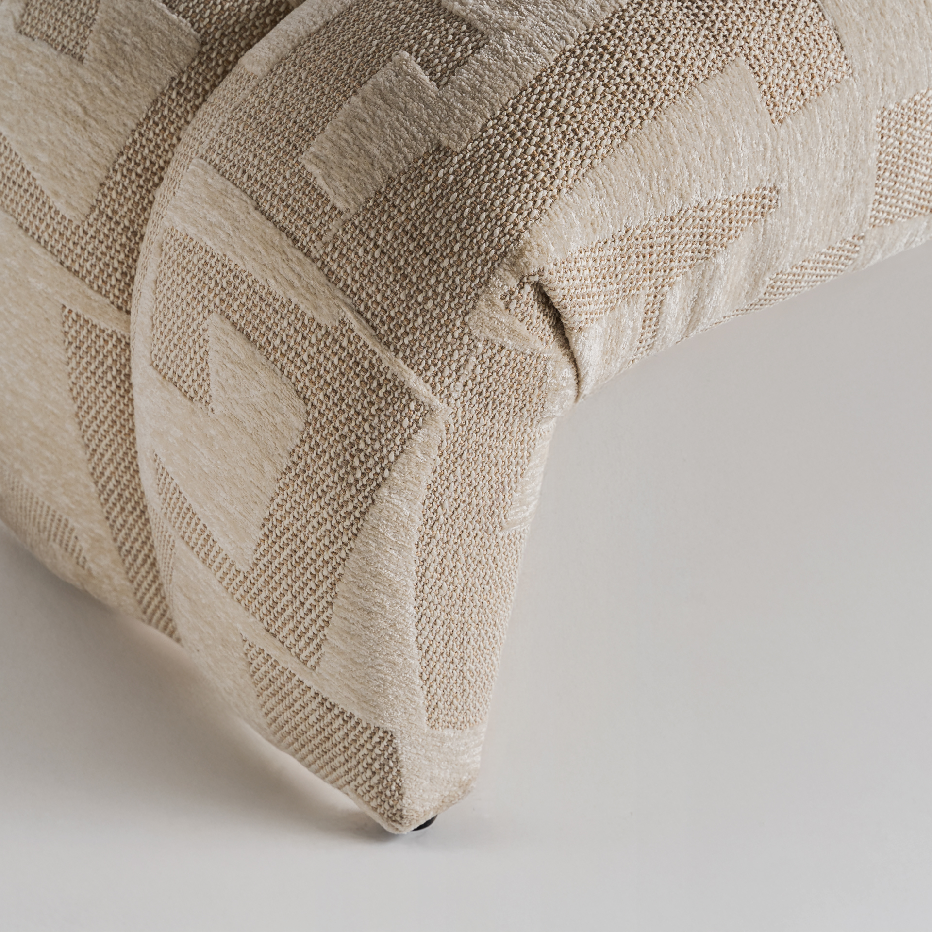 Pie de cama contemporáneo poliéster beige Pepita Lesna - Imagen 4