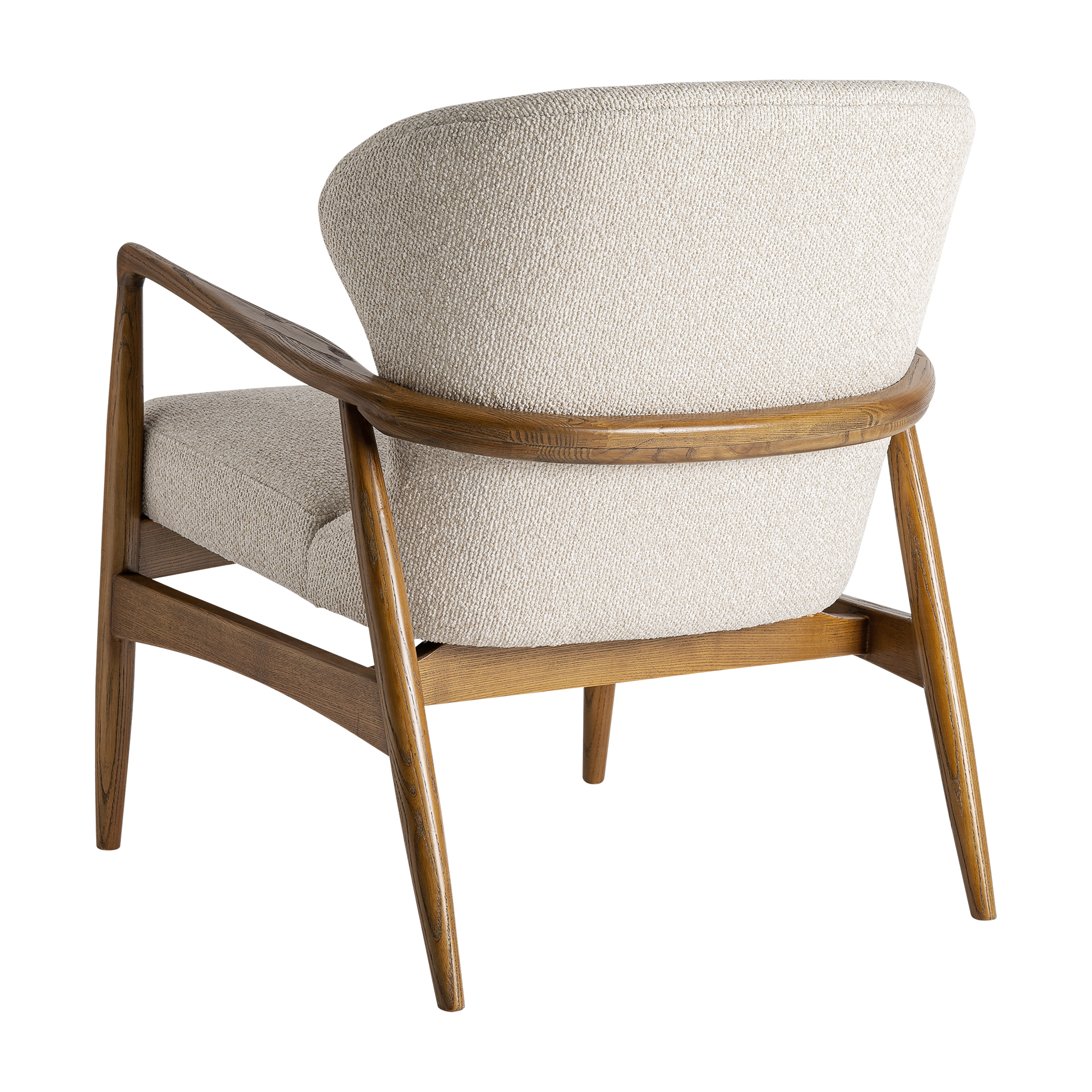 Sillón contemporáneo poliéster beige madera Pepita Tarres - Imagen 4