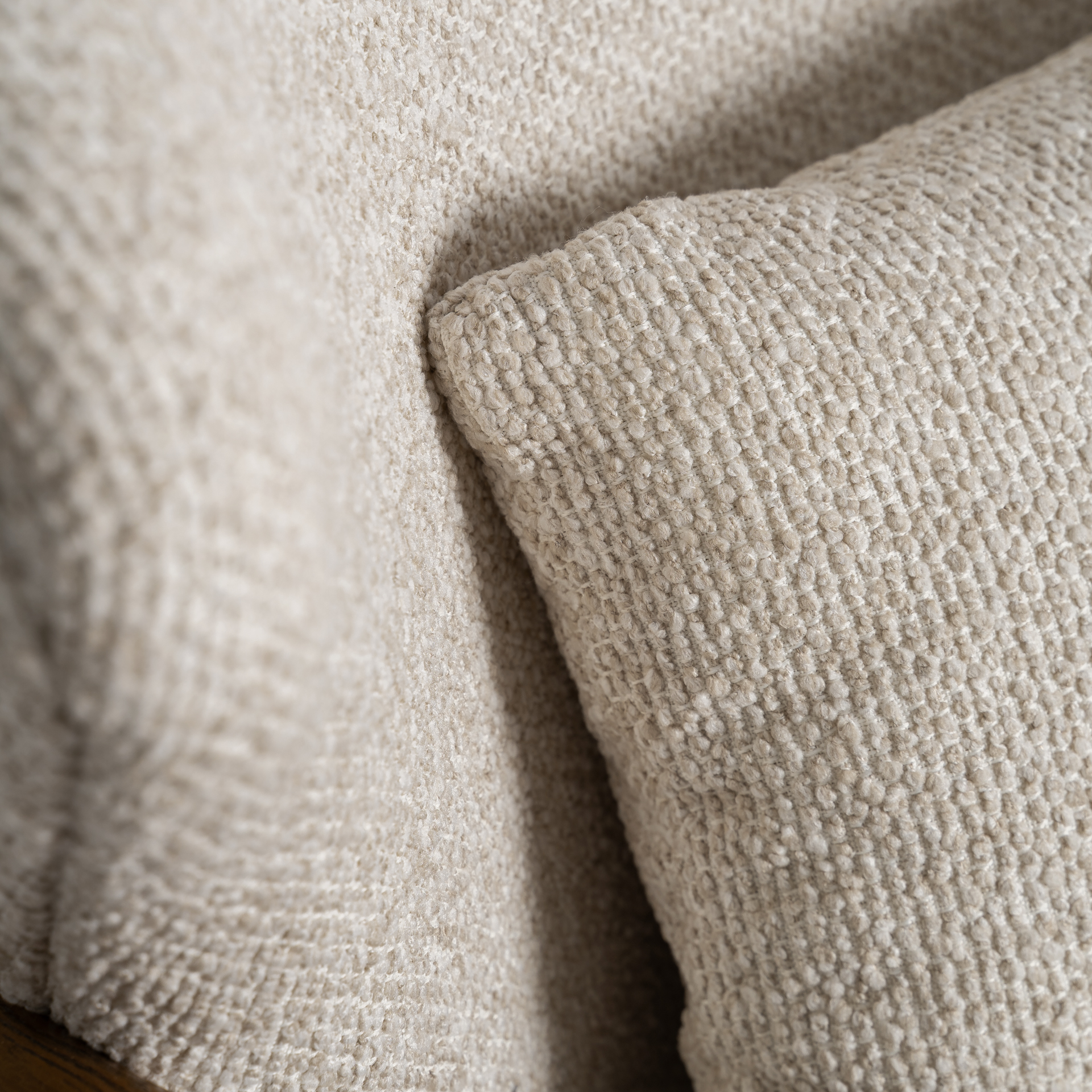 Sillón contemporáneo poliéster beige madera Pepita Tarres - Imagen 7