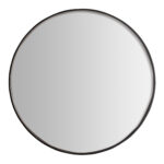 Espejo Xylon de estilo contemporáneo fabricado en hierro en color negro combinado con espejo.