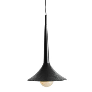 Lámpara de colgar Mondher de estilo contemporáneo fabricado en hierro en color negro en color dorado.