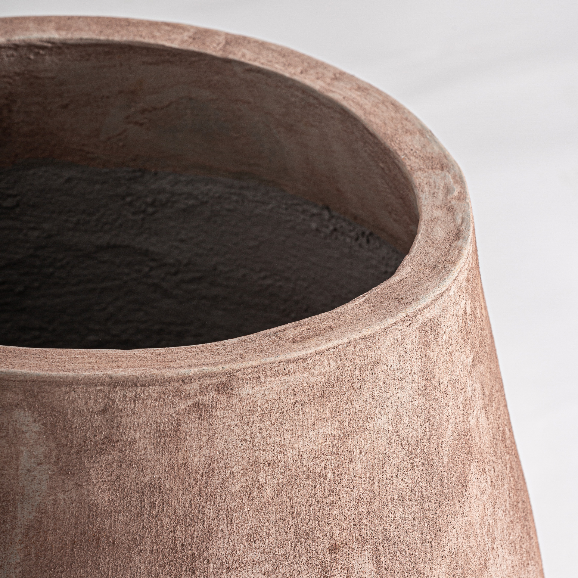 Tinaja clásico cemento rosa Pepita Stevie - Imagen 2