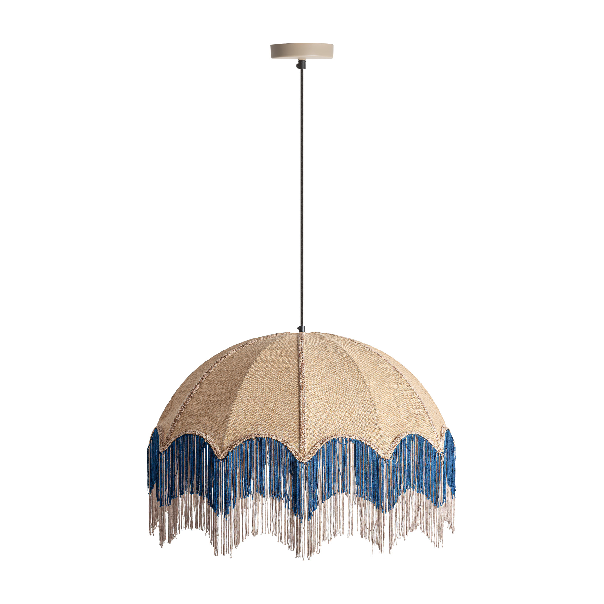 Lámpara de techo provenzal yute beige Pepita Lashem - Imagen 2