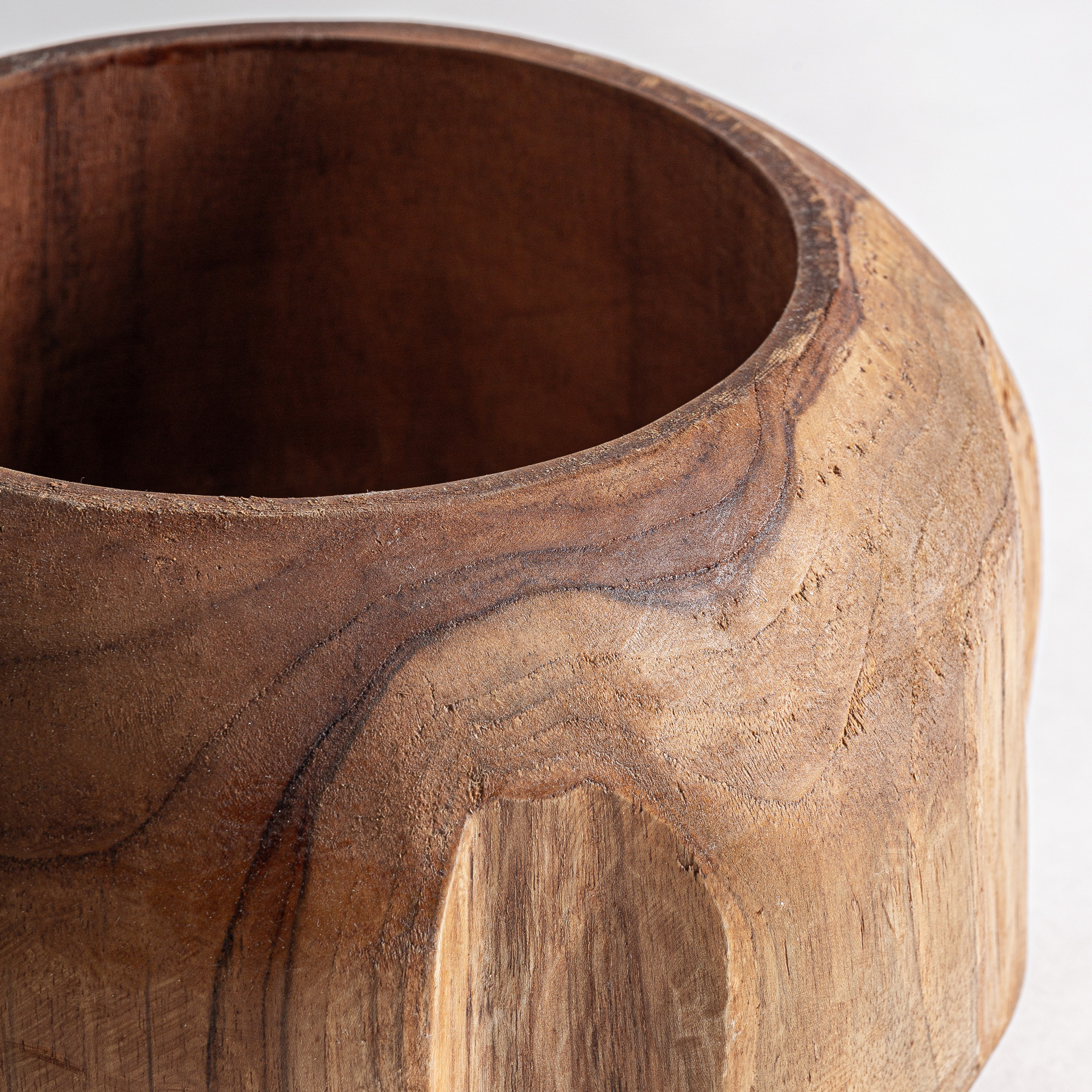 Jarrón madera de teka Pepita Humble - Imagen 2