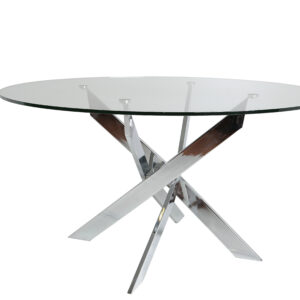 MESA REDON. RUTH 120CM CROMADO