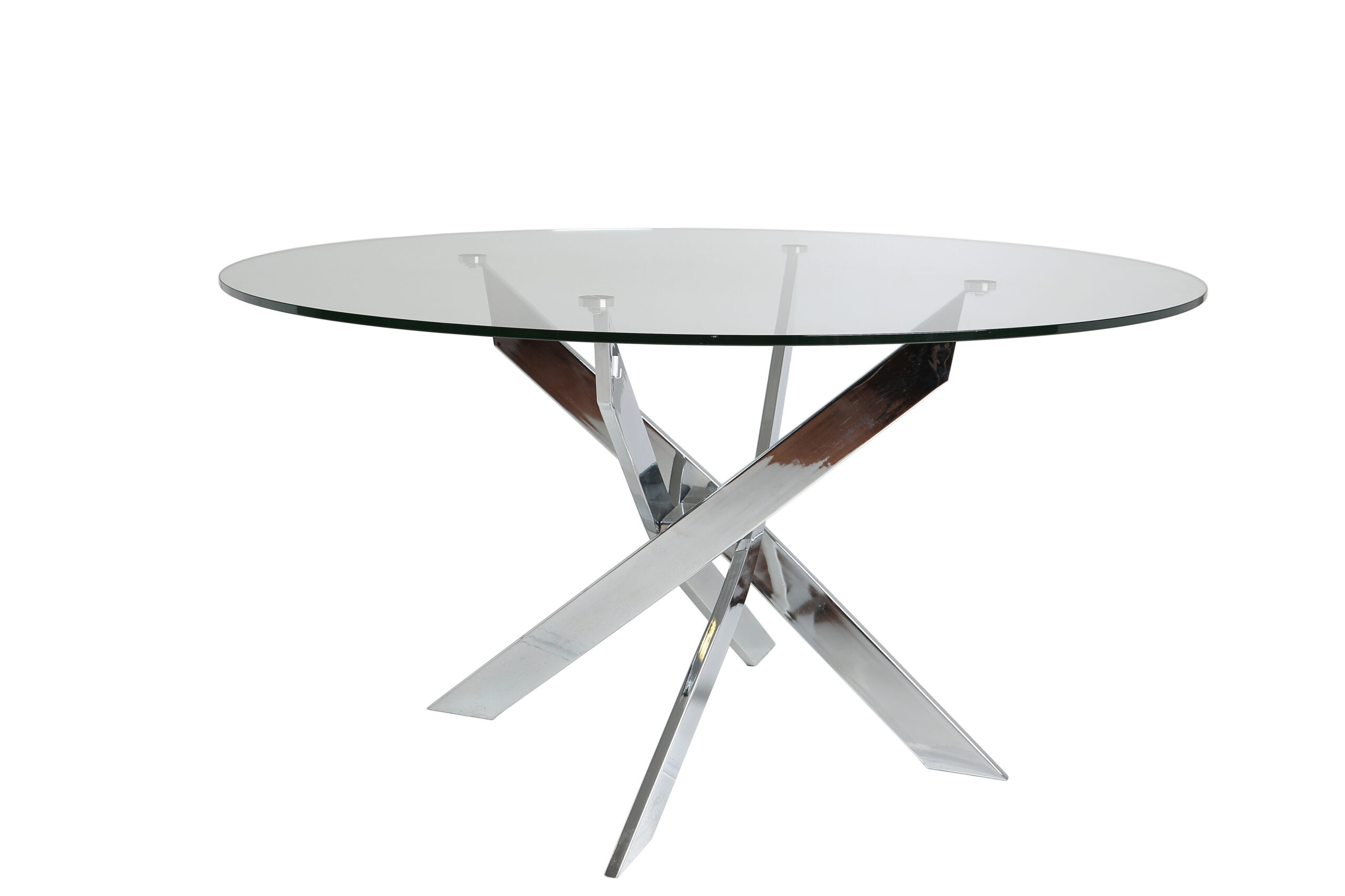 MESA REDON. RUTH 120CM CROMADO