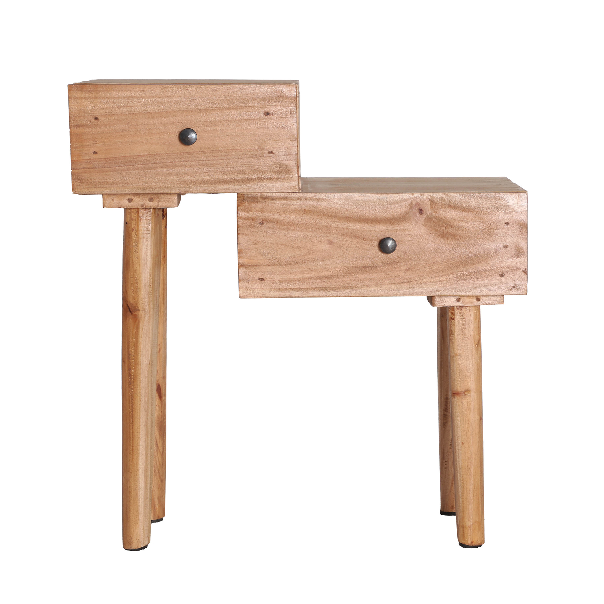 MESITA DE NOCHE AKVIRANMADERA DE MAHOGANY