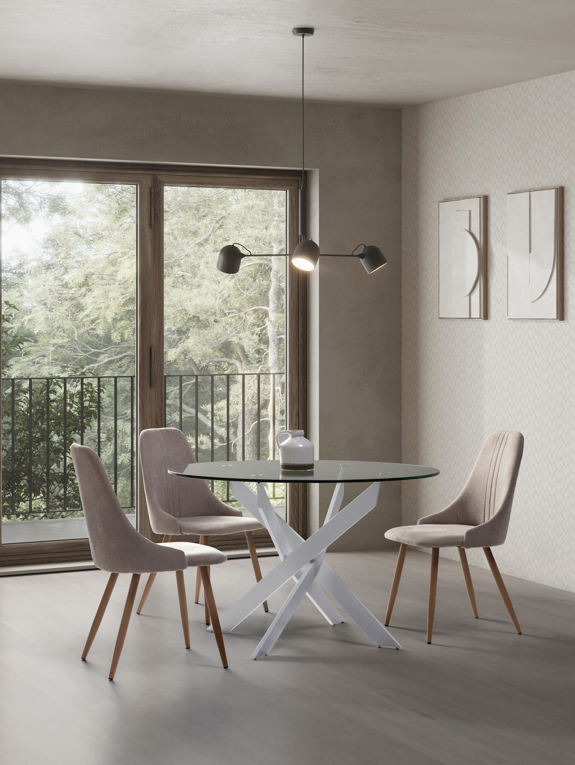 MESA REDON. RUTH 120CM BLANCO - Imagen 2