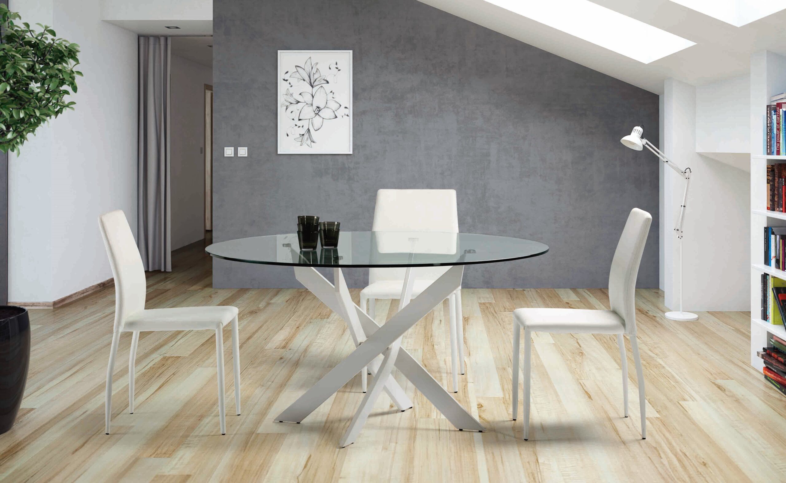 MESA REDON. RUTH 120CM BLANCO - Imagen 3