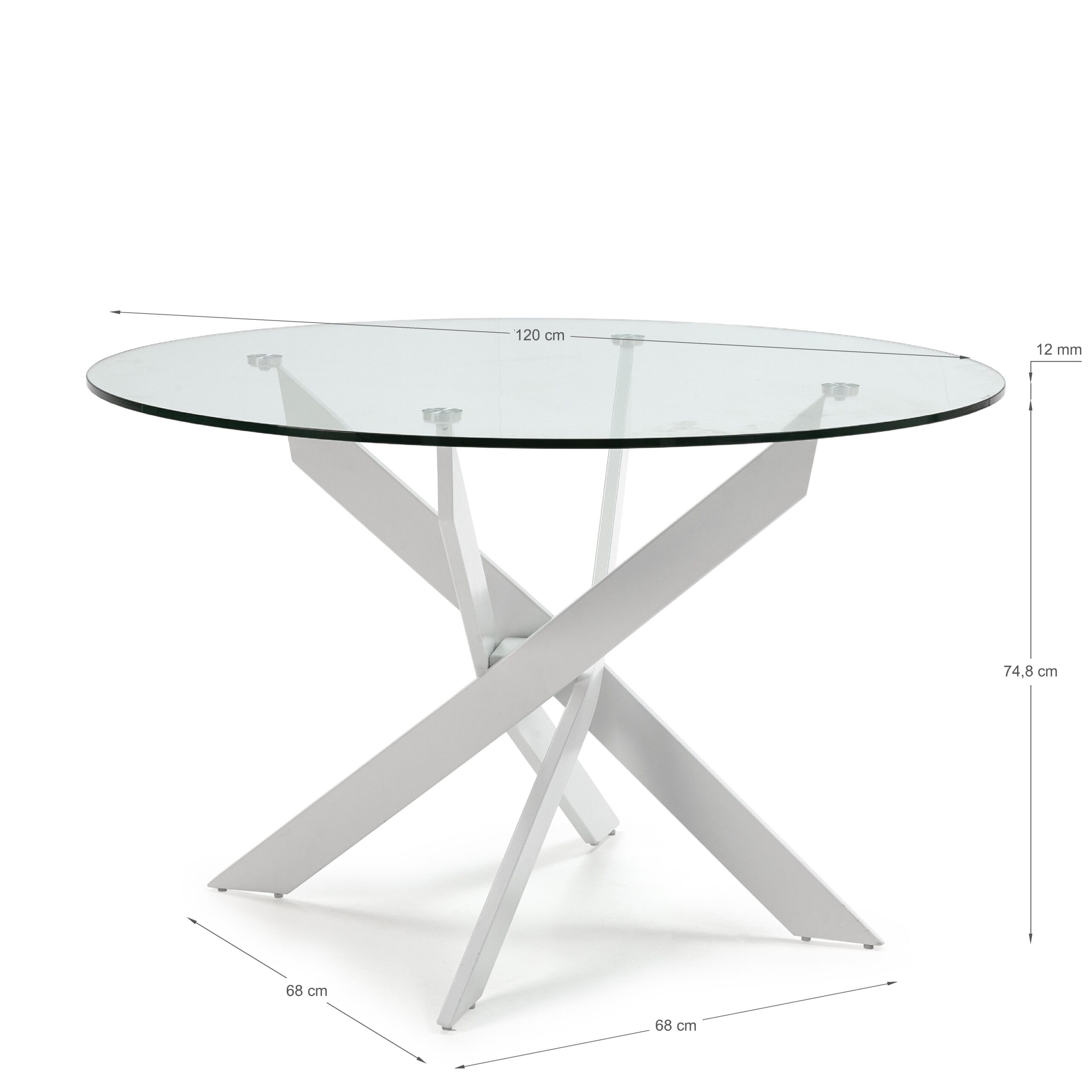MESA REDON. RUTH 120CM BLANCO - Imagen 6