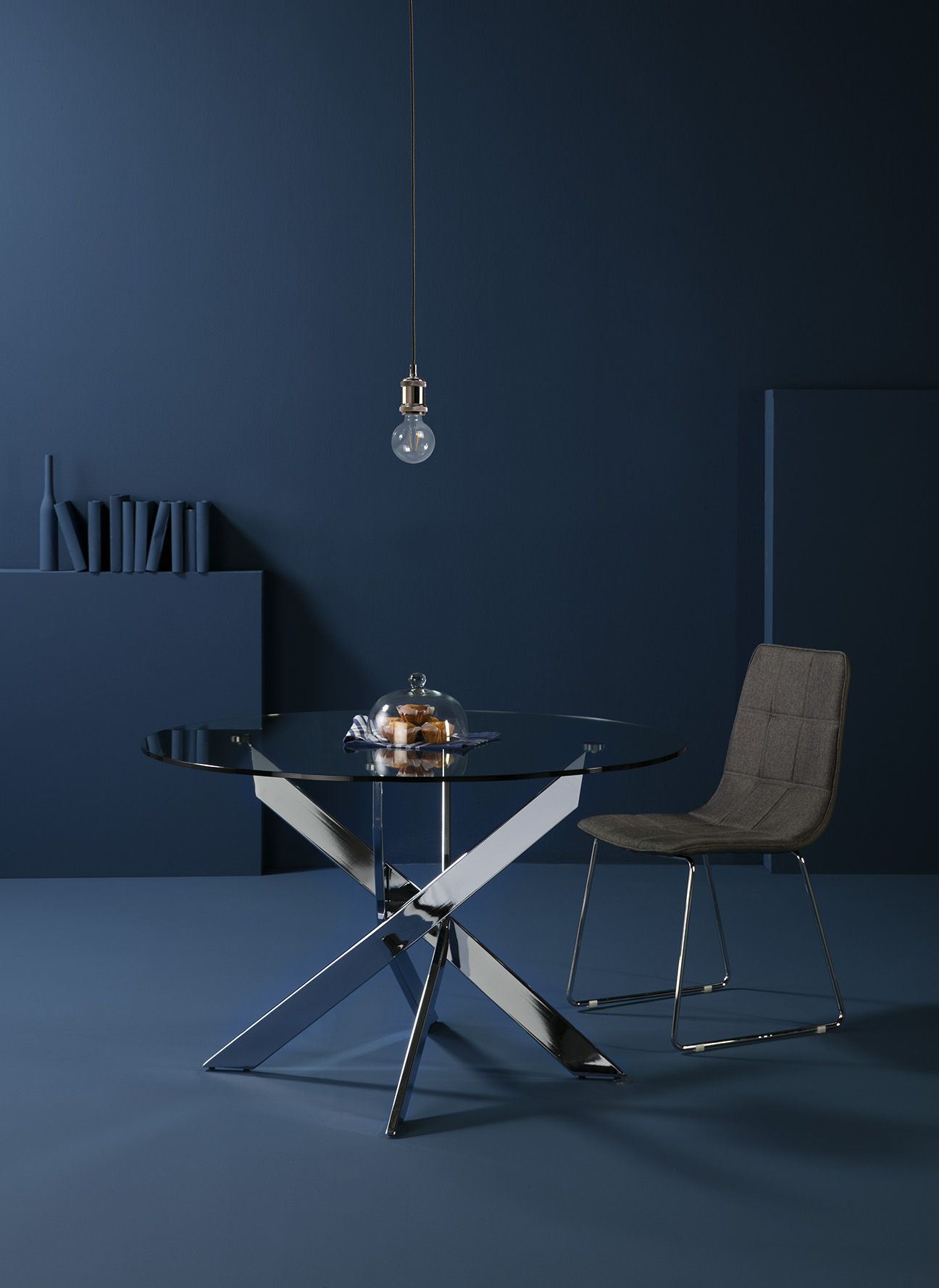 MESA REDON. RUTH 120CM CROMADO - Imagen 6