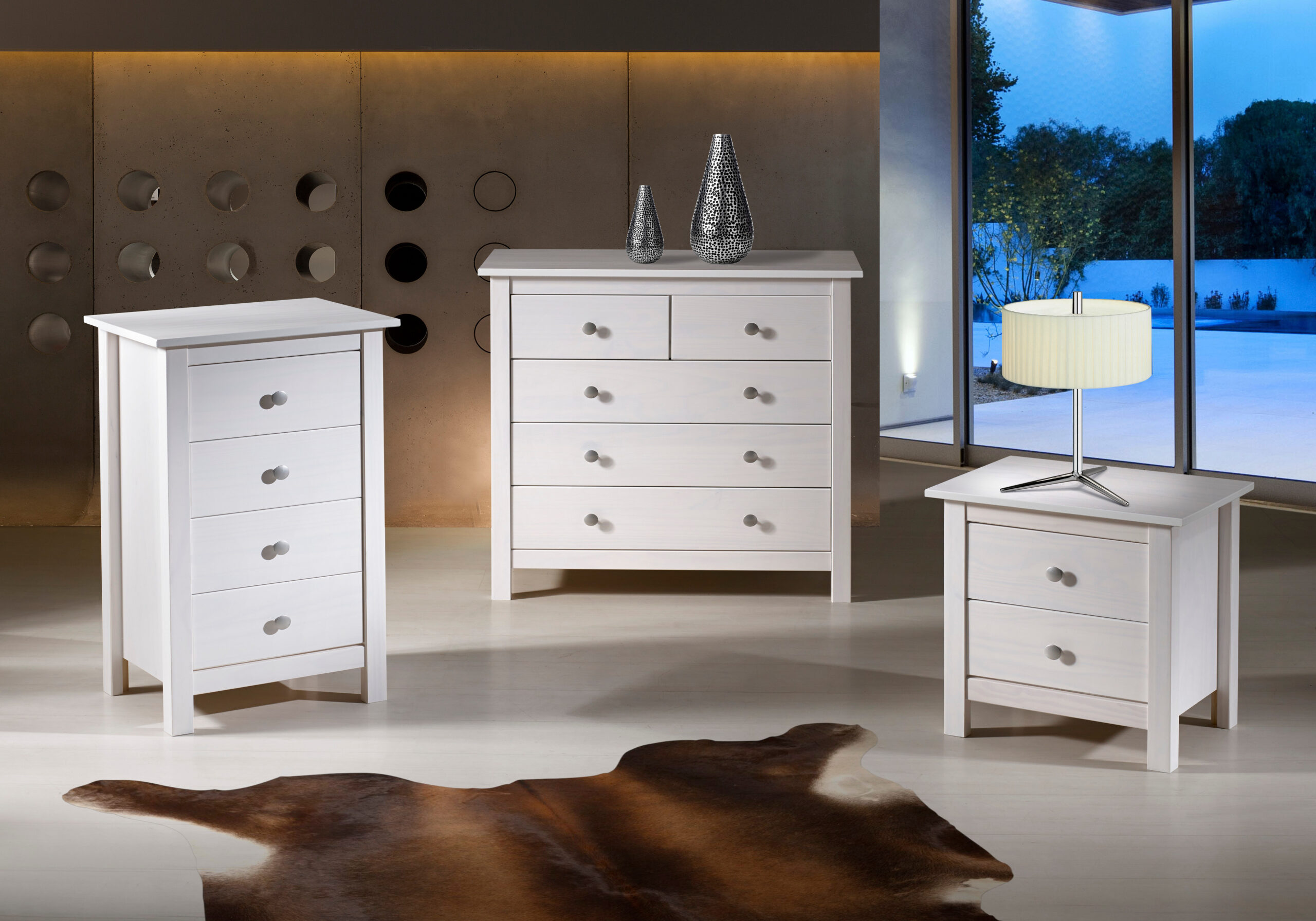 MESITA BERNA 2C BLANCO - Imagen 2