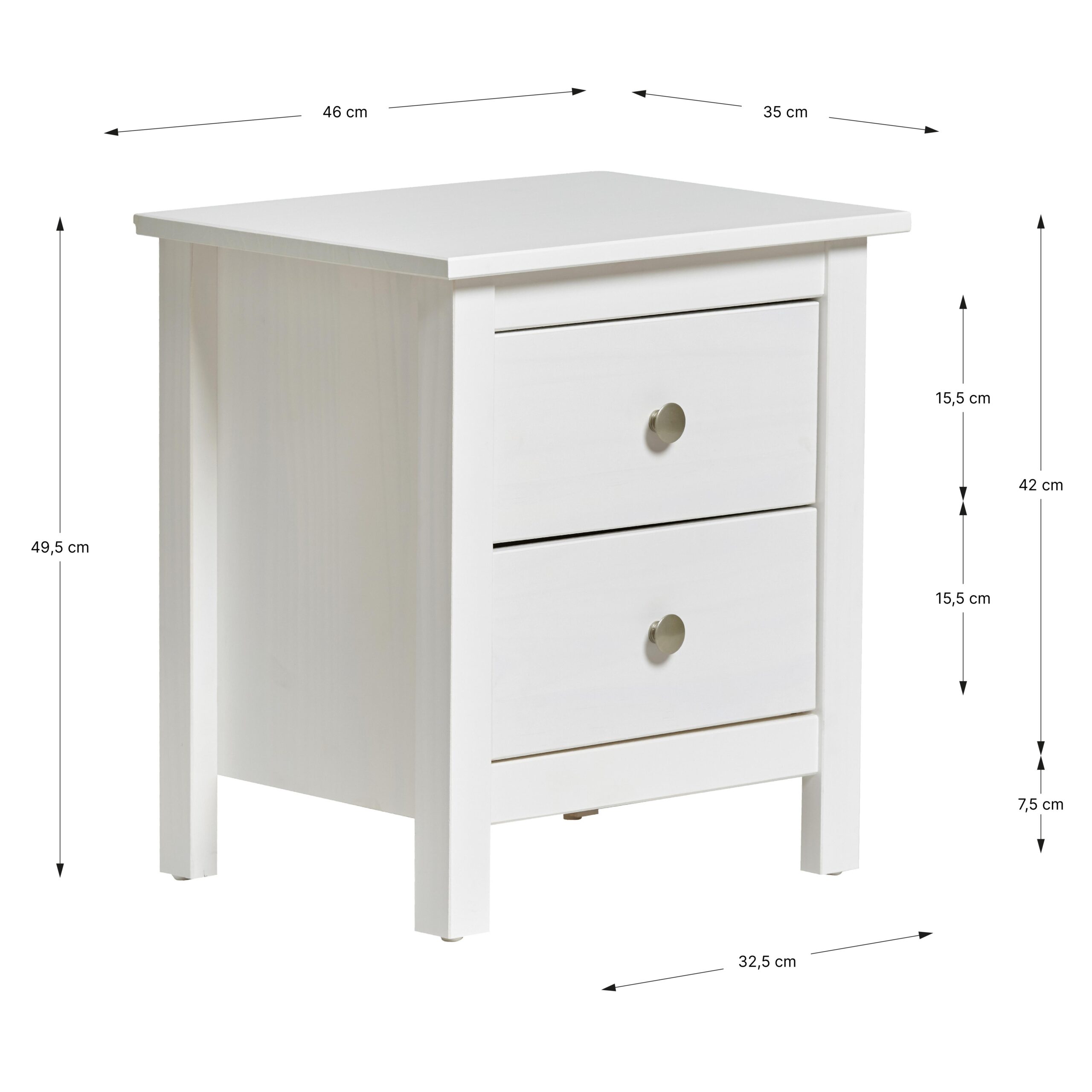 MESITA BERNA 2C BLANCO - Imagen 8